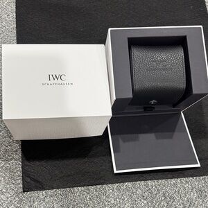 IWC Black Leather Watch Box